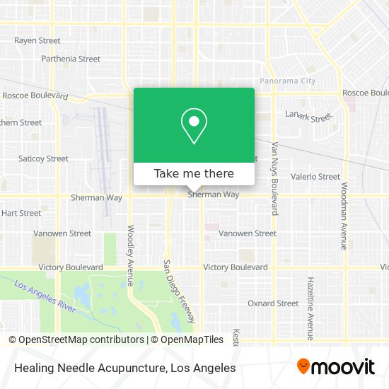 Healing Needle Acupuncture map