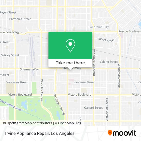 Irvine Appliance Repair map