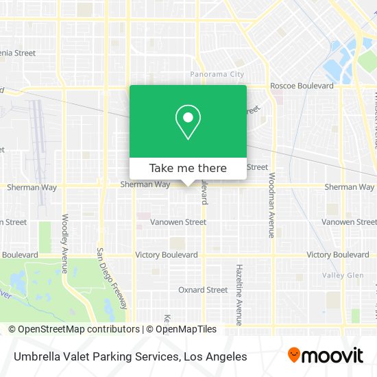 Mapa de Umbrella Valet Parking Services