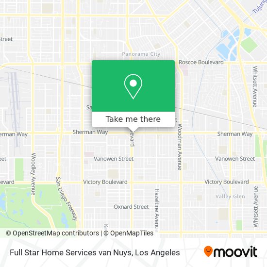 Full Star Home Services van Nuys map