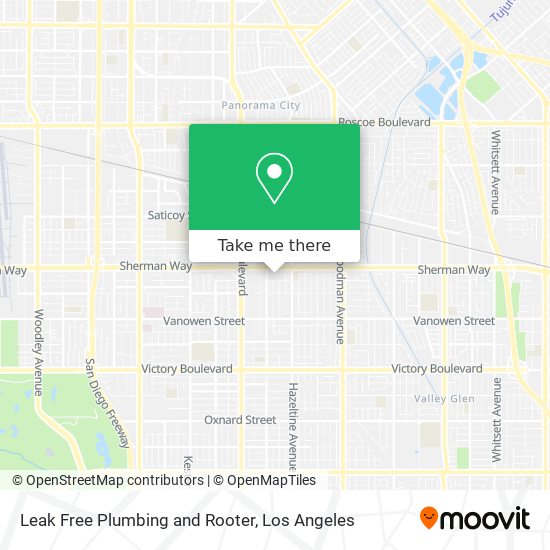 Leak Free Plumbing and Rooter map