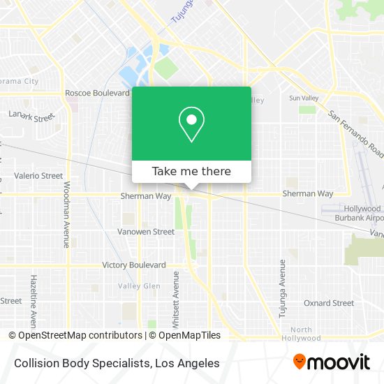 Collision Body Specialists map