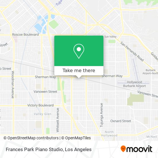 Frances Park Piano Studio map