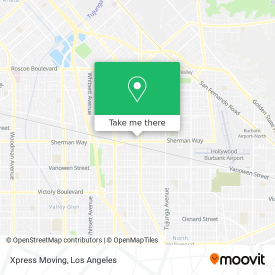 Mapa de Xpress Moving