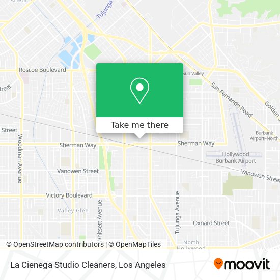 La Cienega Studio Cleaners map