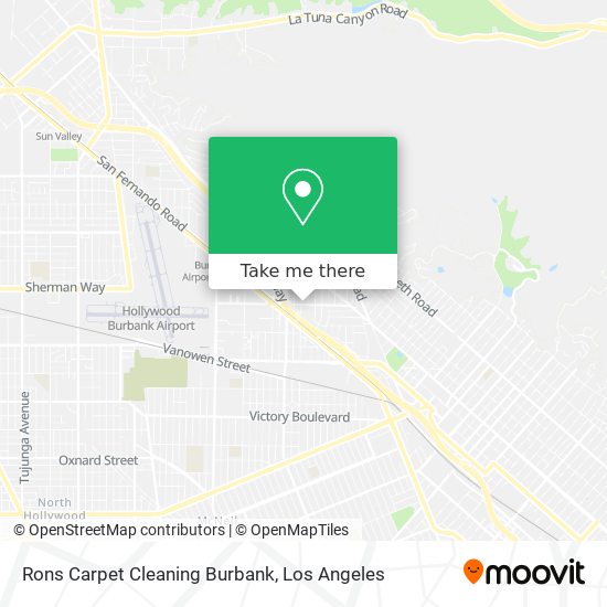 Mapa de Rons Carpet Cleaning Burbank