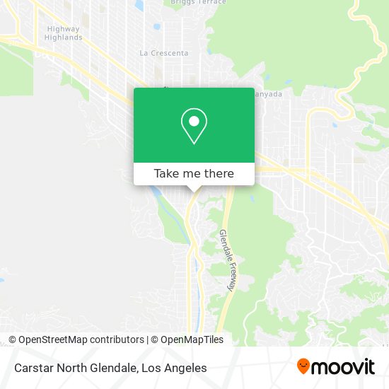 Carstar North Glendale map
