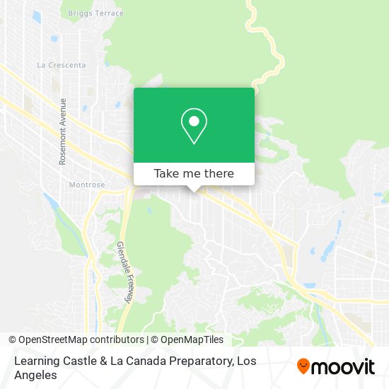 Learning Castle & La Canada Preparatory map