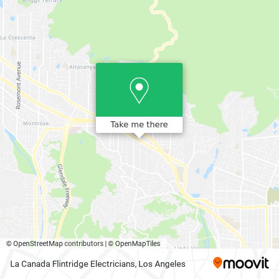 La Canada Flintridge Electricians map