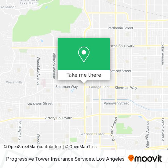 Progressive Tower Insurance Services map