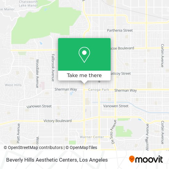 Mapa de Beverly Hills Aesthetic Centers