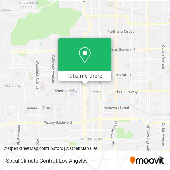 Mapa de Socal Climate Control