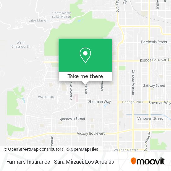 Farmers Insurance - Sara Mirzaei map