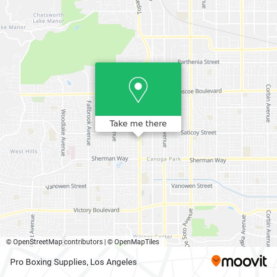 Mapa de Pro Boxing Supplies