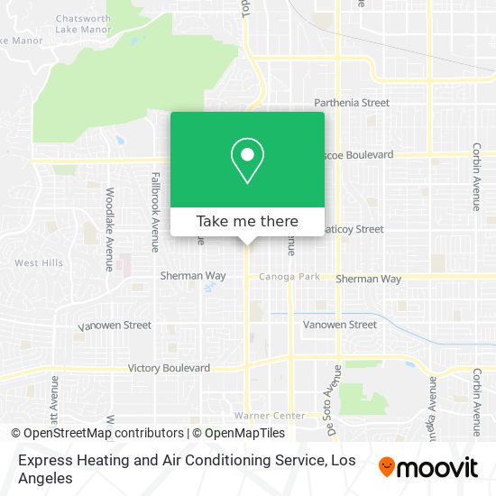 Express Heating and Air Conditioning Service map