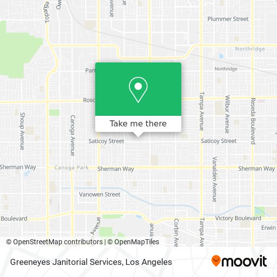 Greeneyes Janitorial Services map