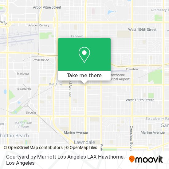 Courtyard by Marriott Los Angeles LAX Hawthorne map