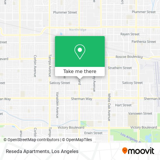 Mapa de Reseda Apartments