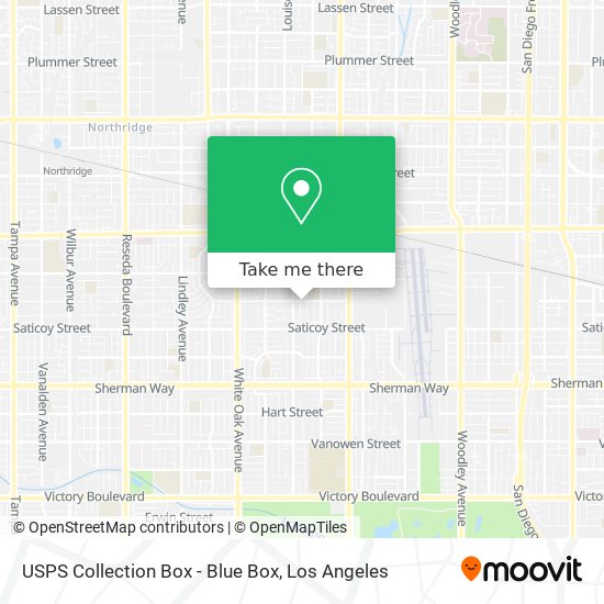 USPS Collection Box - Blue Box map