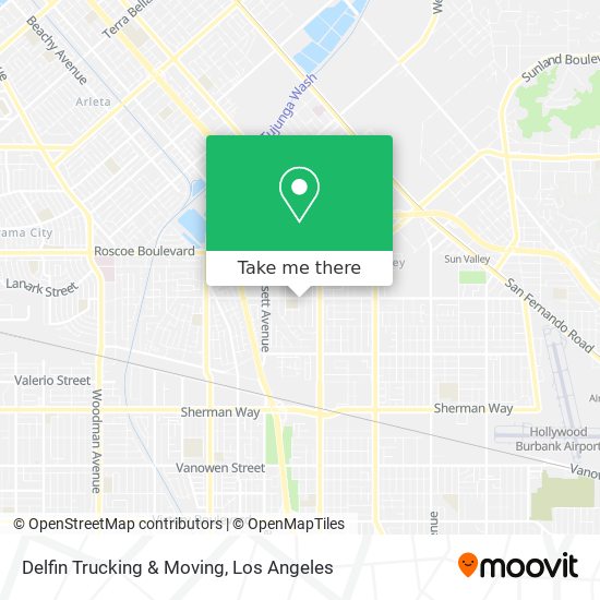 Delfin Trucking & Moving map