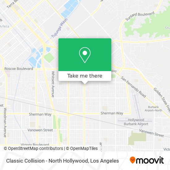 Classic Collision - North Hollywood map