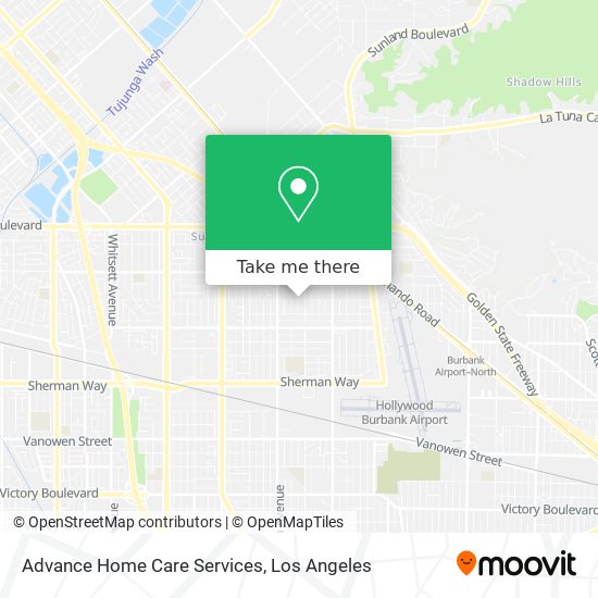 Advance Home Care Services map
