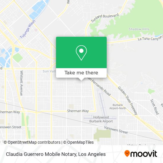 Claudia Guerrero Mobile Notary map