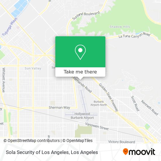 Sola Security of Los Angeles map