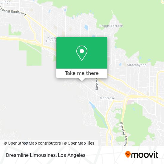 Dreamline Limousines map