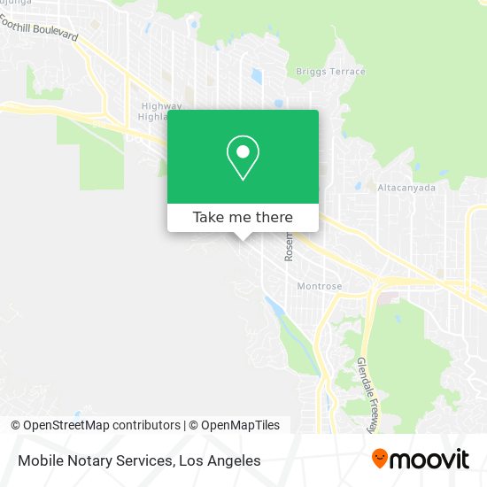 Mobile Notary Services map