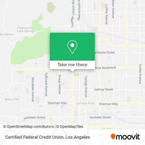 Certified Federal Credit Union map