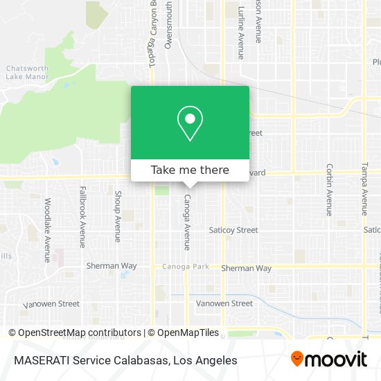 MASERATI Service Calabasas map