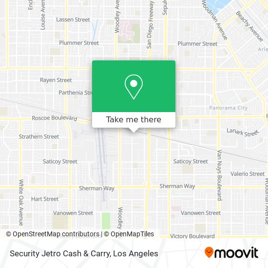 Security Jetro Cash & Carry map