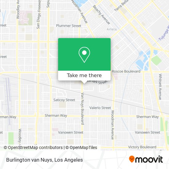 Mapa de Burlington van Nuys
