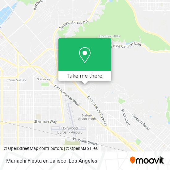 Mariachi Fiesta en Jalisco map