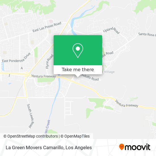 La Green Movers Camarillo map