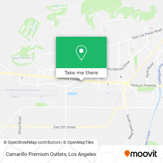 Camarillo Premium Outlets map