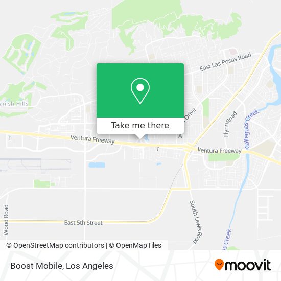 Mapa de Boost Mobile