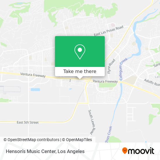 Henson's Music Center map