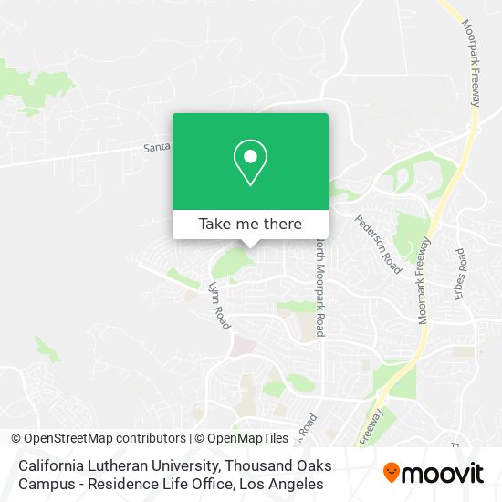 California Lutheran University, Thousand Oaks Campus - Residence Life Office map
