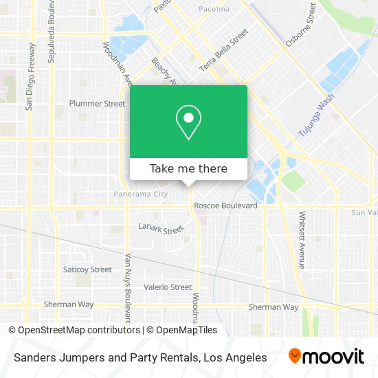 Sanders Jumpers and Party Rentals map