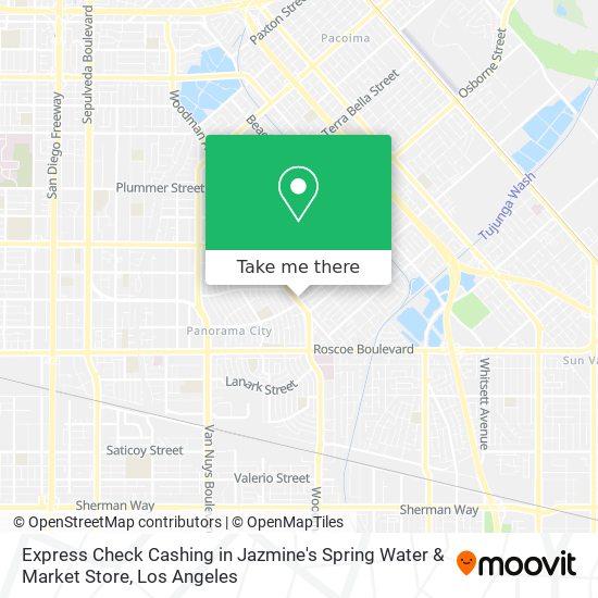 Mapa de Express Check Cashing in Jazmine's Spring Water & Market Store