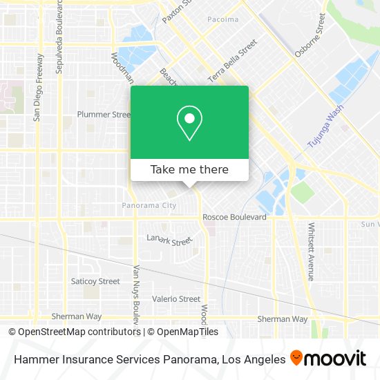 Mapa de Hammer Insurance Services Panorama