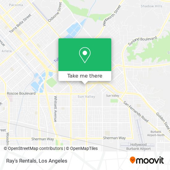 Ray's Rentals map