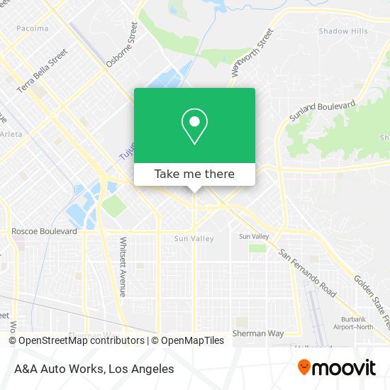 A&A Auto Works map