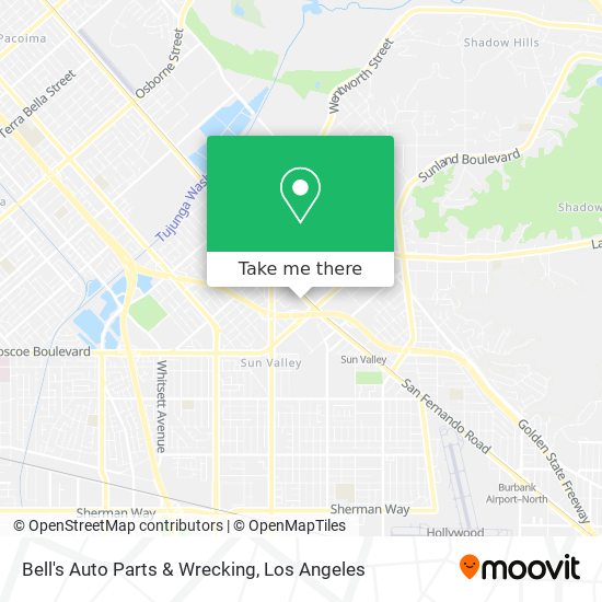 Mapa de Bell's Auto Parts & Wrecking