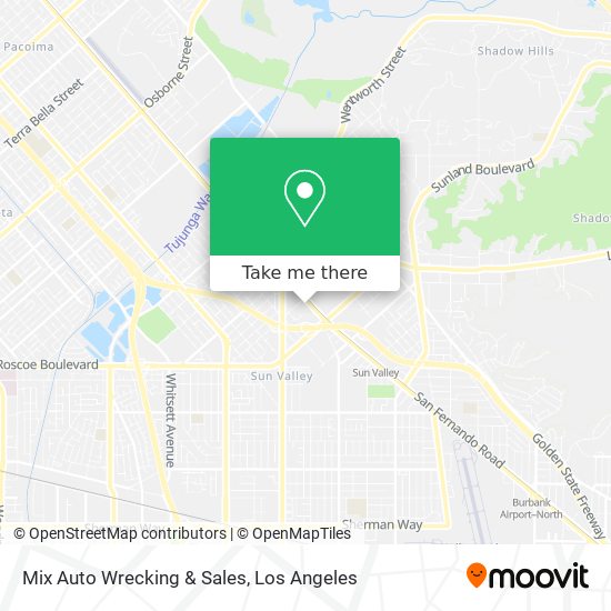Mix Auto Wrecking & Sales map