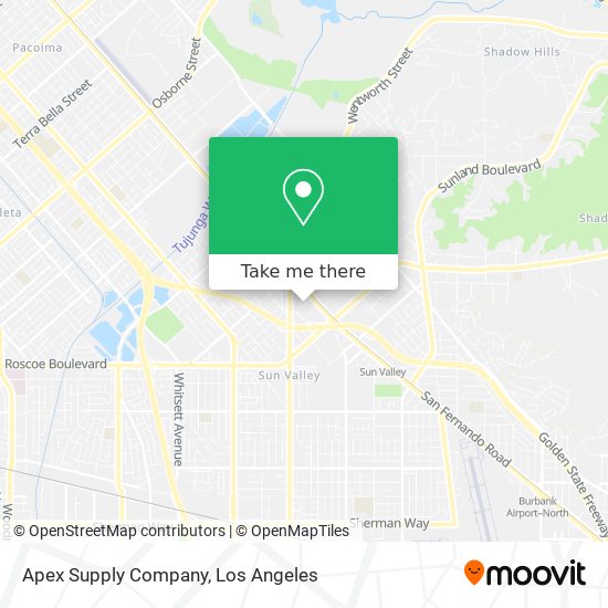 Apex Supply Company map