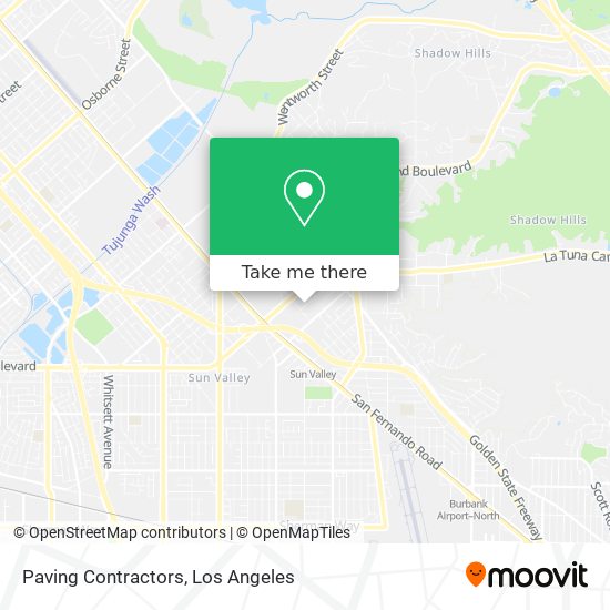 Paving Contractors map