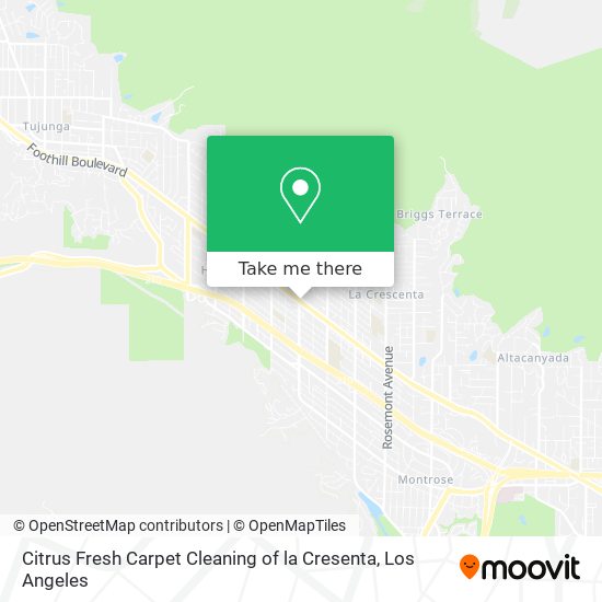 Mapa de Citrus Fresh Carpet Cleaning of la Cresenta